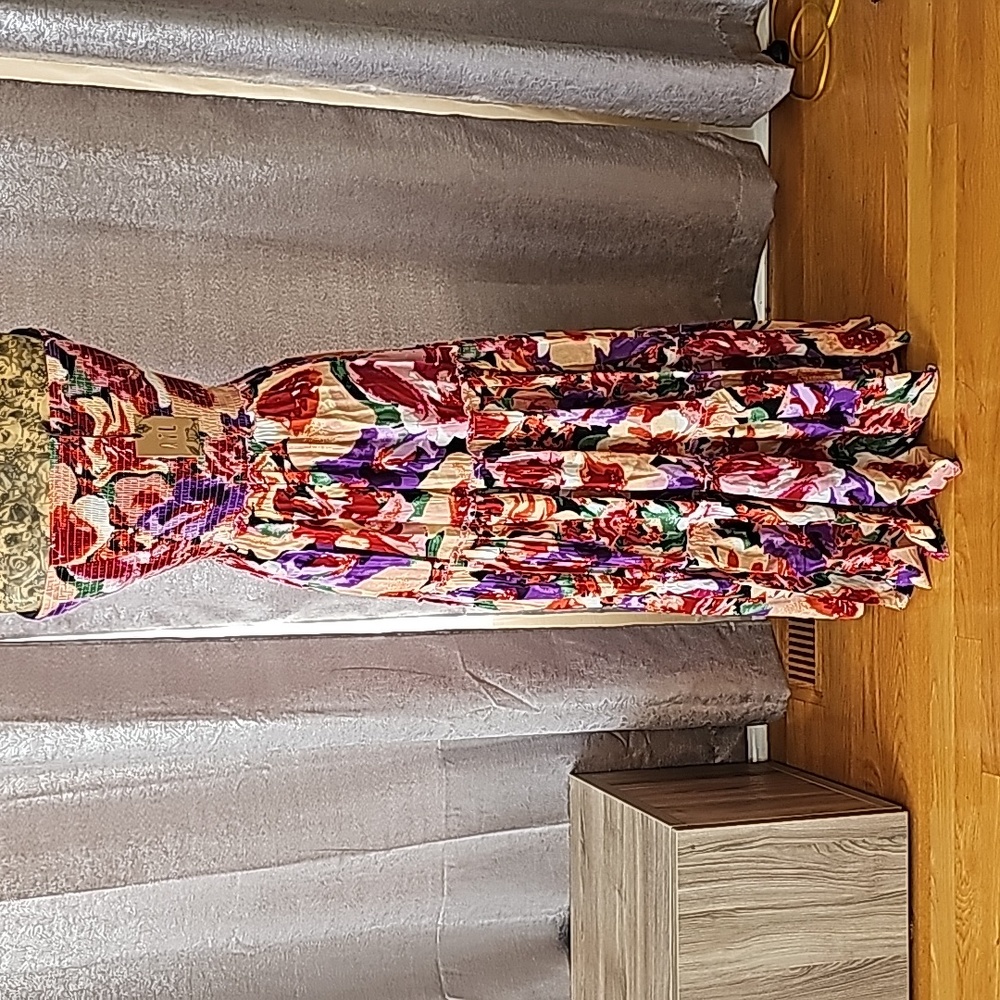 NWT ANTHROPOLOGIE Abel the Label Smocked Retro Dress Violet - Picture 4 of 6